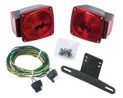 Picture of Wesbar 2527511 Submersible Under 80" Taillight Kit w/25' Harness (w/o Clearance/Side Marker Lights) INCAND;TRAILER KIT