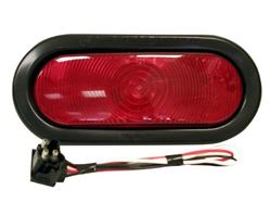 Picture of Peterson Fluid V421KR Peterson Manufacturing V421KR Red Oval Stop/Turn/Tail Light