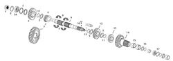 Picture of Andrews 296550 Andrews Main Drive Gear for 5-Speed Big Twin (14) 296550