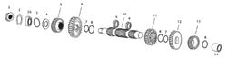 Picture of Andrews 296700 Andrews Countershaft for 5-Speed Big Twin (10) 296700