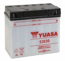 Picture of Yuasa Batteries YUAM2230B Yuasa Battery YUAM2230B 53030 YUASA BATTERY