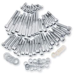 Picture of Gardner-Wescott C-10-25-01 Gardner-Westcott Cam and Primary Cover Hardware Set - Knurled - Chrome C-10-25-01