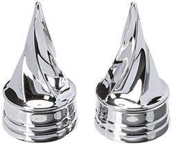 Picture of Kuryakyn 1219 Kuryakyn Twisted Front Axle Caps
