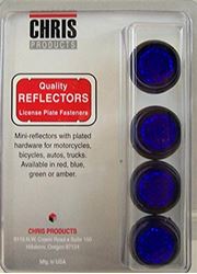 Picture of Chris Products CH4B REFLECTORS 4 PACK BLUE
