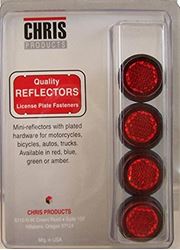 Picture of Chris Products CH4R REFLECTORS 4 PACK RED