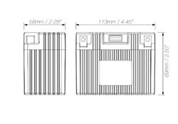 Picture of Shorai LFX14A2-BS12 SHORAI INC LFX14A2-BS12 LITHIUM BATT 14AH 12V EQ,"A"2