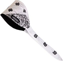 Picture of Schampa OSB1-208 Schampa Technical Wear OSB1-208 OLD SCHOOL BANDANA WHT PAISLEY