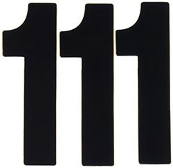 Picture of Factory Effex 02-4341 Black 7" Pro Number Graphic