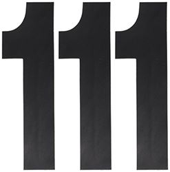Picture of Factory Effex 02-4451 Black 6" Standard Number Graphic