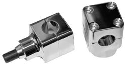 Picture of Wild 1 WO533 Wild 1 Stubby Chubby Springer Risers - Chrome WO533
