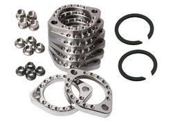 Picture of Evolution Industries EV:2835-0075 Evolution Industries Exhaust Flange Kit Polished ARP 12 Point Hardware EV:2835-0075