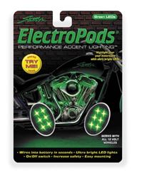 Picture of Street FX 1042519 LED LIGHTPOD BLACK OVAL GRN