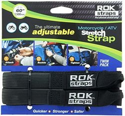 Picture of ROK Straps USA ROK10025 Rok Strap Hd 1" Cru Blk 2 Pk