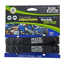 Picture of ROK Straps USA ROK10332 Rok Strap Lt Dty Blk Refl 2 Pk