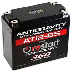 Picture of Antigravity Batteries AG-AT12-BS-RS Antigravity At12bs-Rs Lithium Ion Battery With Bms And Re-Start Technology 360cca 2.3 Pounds 12ah Lightweight Motorcycle Battery Replaces Ytz10s Ytz12 Ytz14 Ytx9 Ytx7a-Bs Yt12a-Bs