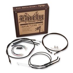Picture of Burly B30-1004 Burly Brand 14″ Ape Hanger Cable/Brake Kit for Sportster