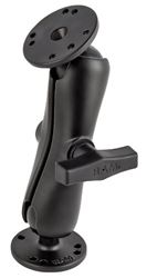 Picture of Ram Mounts RAM-101U Double Ball Mount With Two Round Plates U With Medium Arm For Drill-Down Mounting