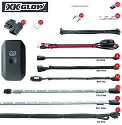 Picture of XK Glow XK-UTV-STA LED Accent Light Kit (Xkchrome App Control Standard 174,for Off-Road UTV ATV Can-Am Polaris Razr Yamaha)