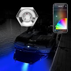 Picture of XK Glow XK075003-KIT 1PC 13W RGB LED Drain Plug Light KIT for Boat