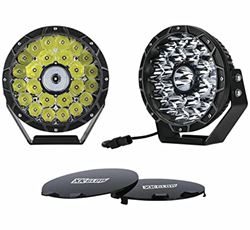 Picture of XK Glow XK066009 2pc 9in 110w Combo Beam Offroad Round Work Light Kit