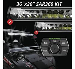 Picture of XK Glow XK-SAR360-2211 2)36" (2)20” SAR360 Light Bar Kit Emergency Search and Rescue Light System