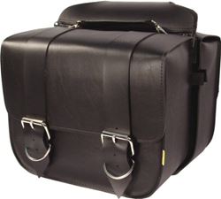 Picture of Dowco 58311-00 Standard Series: Synthetic Leather Touring Motorcycle Saddlebag Set, Black, Universal Fit, 16.5 Liter Each/33 Liter Total Capacity