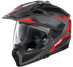 Picture of Nolan N7X5275470425 N70-2 X Torpedo Modular Motorcycle Helmet Flat Gray/Red SM
