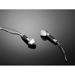 Picture of Highway Hawk HH-68-9273 LED Hexagon Turn Signal Sets - Long Stem - Chrome