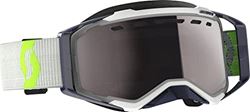 Picture of Scott USA 272846-1120313 Prospect Snow Cross Unisex-Adult Snowmobile Goggles - Grey/Yellow/Enhancer Silver Chrome/One Size