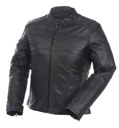 Picture of Mossi 20-218-10 Adventure Ladies Leather Jacket (Black, Size 10)