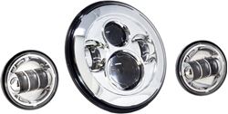 Picture of Letric Lighting LLC-LHK-7C 7" Led Hdlgt Pass Lamp Kit Chr W/Mnt Adapter