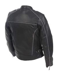 Picture of Mossi 20-219-22 Journey Ladies Leather Jacket (Black, Size 22)