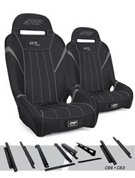Picture of PRP Seats A5701-PORXP-C66-203 GT/S.E. Suspension Seats Kit for Honda Talon (Pair), Black & Gray