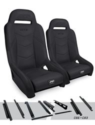 Picture of PRP Seats A7301-PORXP-C66-201 GT3 Suspension Seats Kit for Honda Talon (Pair), Black