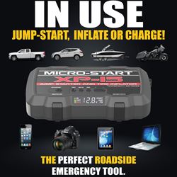 Picture of Antigravity Batteries AG-XP-15 Antigravity XP-15 Micro-Start Lithium Jump-Starter with Air Compressor, Portable Power Supply for Gas, Diesel Vehicles, 2000 Amps Peak – USB-A, USB-C Ports That Charges Your Electronics
