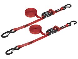 Picture of SpeedStrap 11503-2 1" x 15' Ratchet Tie Down w/ Snap 'S' Hooks (2 Pack) - Red