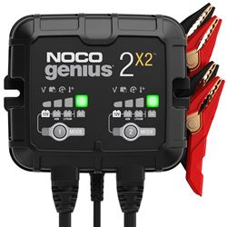 Picture of Noco Genius GENIUS2X2 NOCO Company GENIUS2X2 6V/12V 2-Bank, 4-Amp Smart Battery Charger
