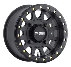 Picture of Method Race Wheels MR40147047552B 401 Utv Beadlock Matte Black 14x7" 4x136", 38mm Offset 5.3" Backspace,