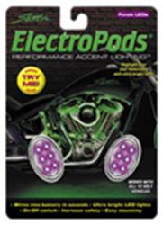 Picture of Street FX 1041905 Street FX Electropods Oval Lightpod - Purple/Chrome 1041905